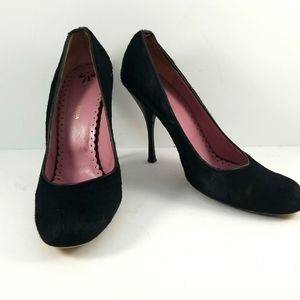 BCBGMAXAZRIA‎ Genuine Calf Hair Black Heels Size 10M. S678